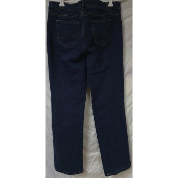 Tribal Jeans Stretch-Extensible Womens Sz 8 Mid Rise Dark Wash Denim Jeans 32x33 - Picture 6 of 12